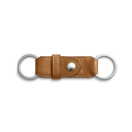 Leather Valet Key Fob - Brown