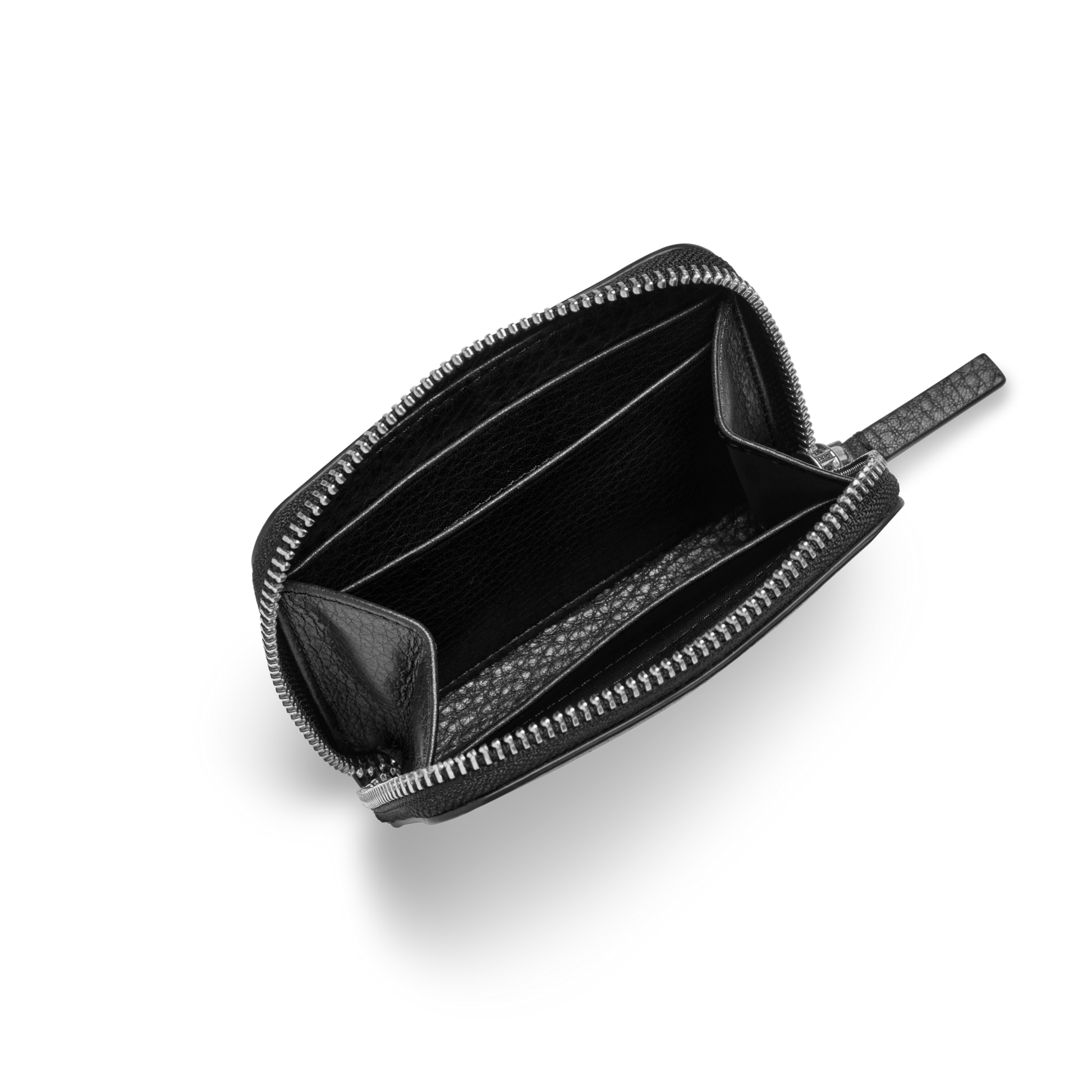 Small Zip Wallet - Black