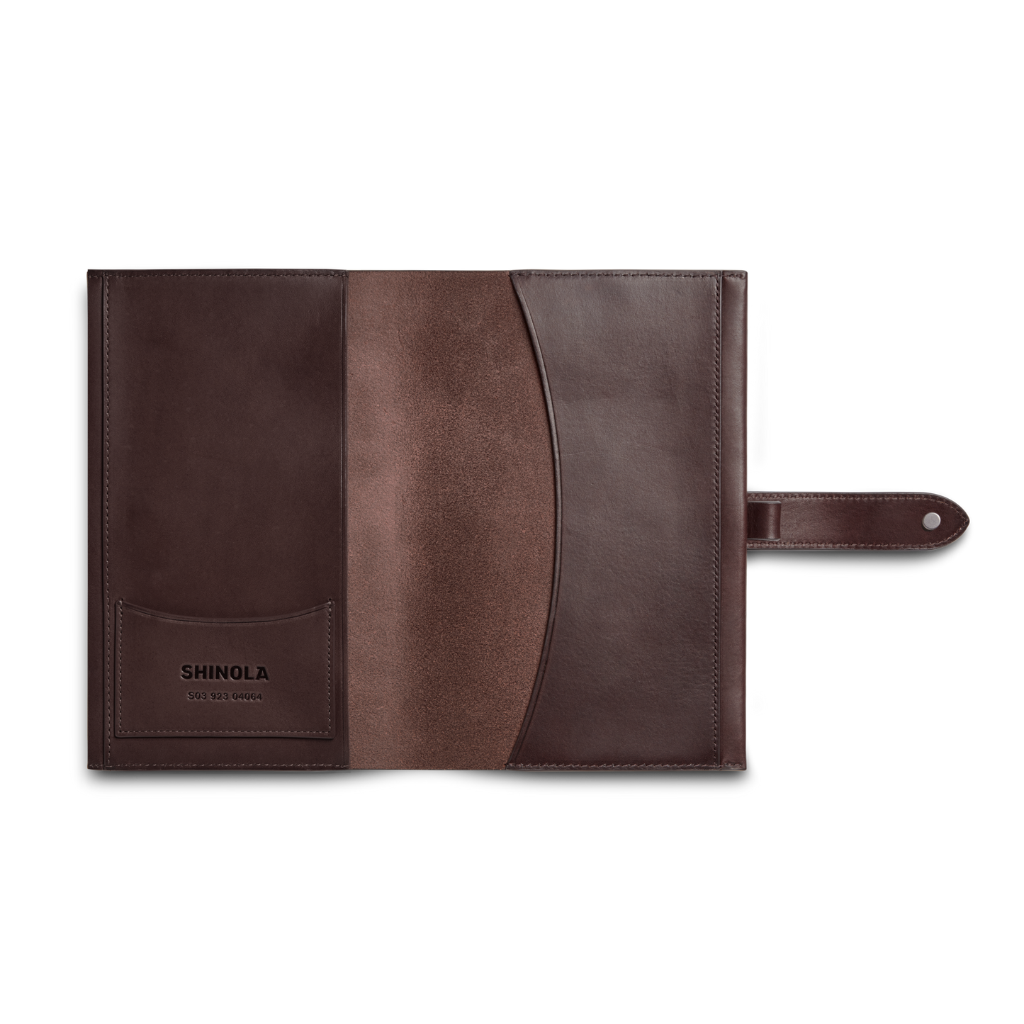 Medium Snap Journal Cover - Dark Brown Vachetta