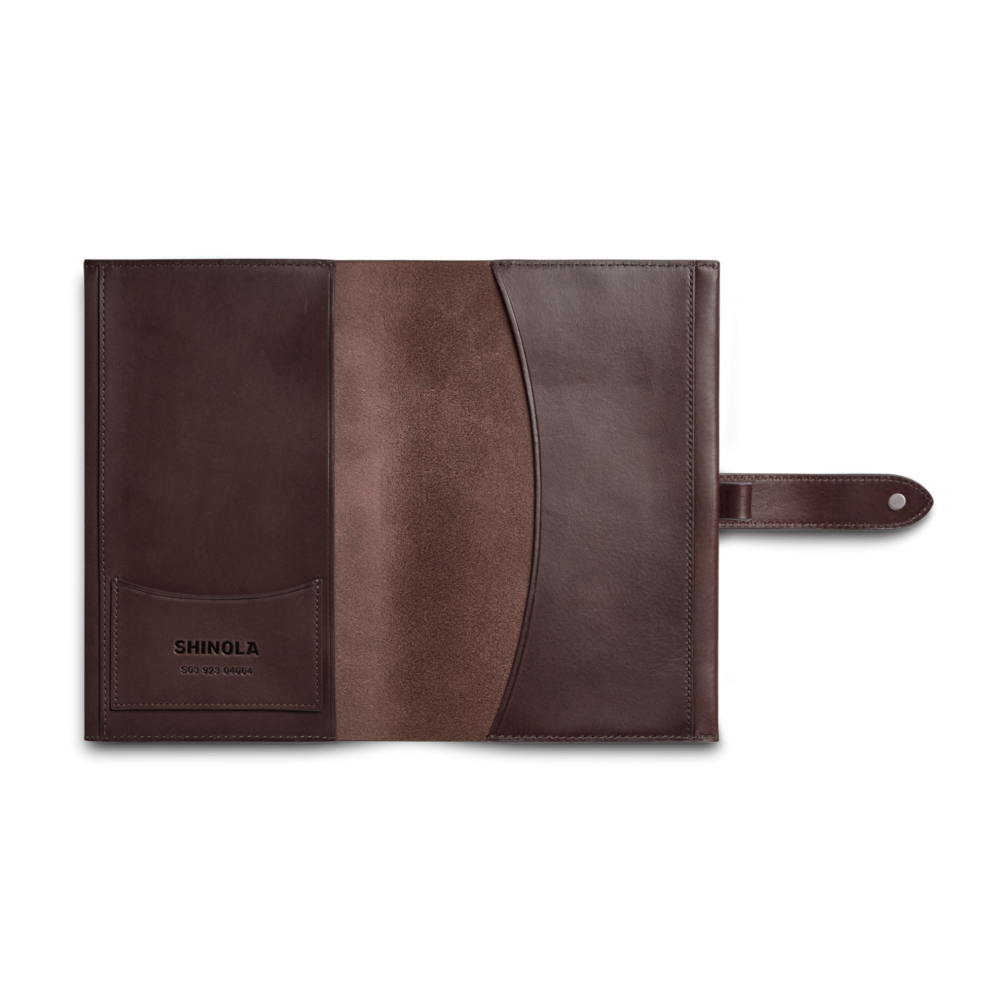 Medium Snap Journal Cover - Dark Brown Vachetta