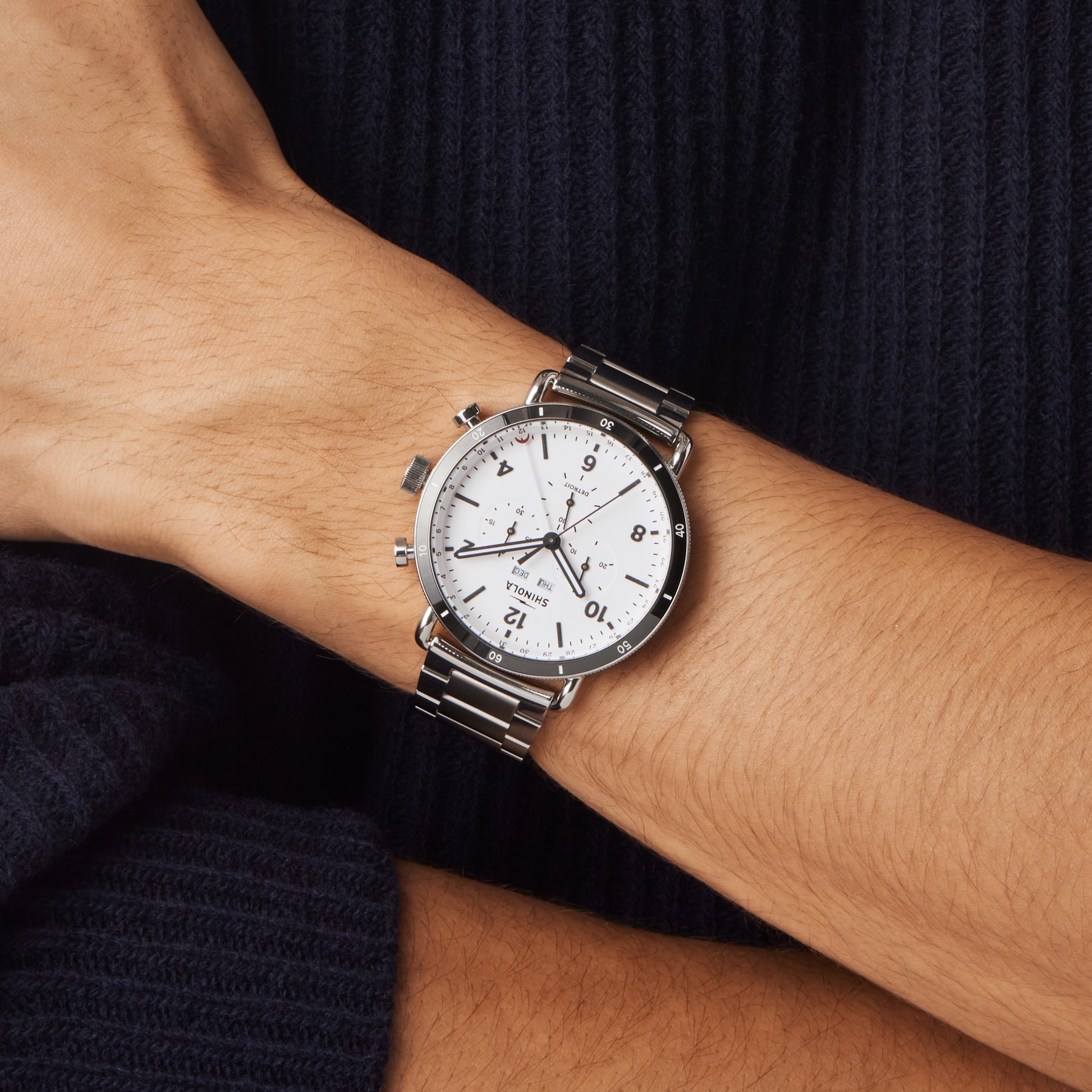 Canfield Sport Chronograph Watch - White