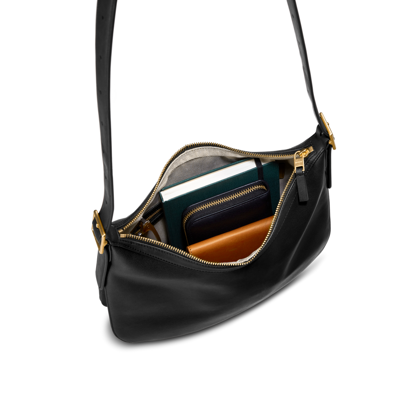 Medium Bixby Crossbody - Black