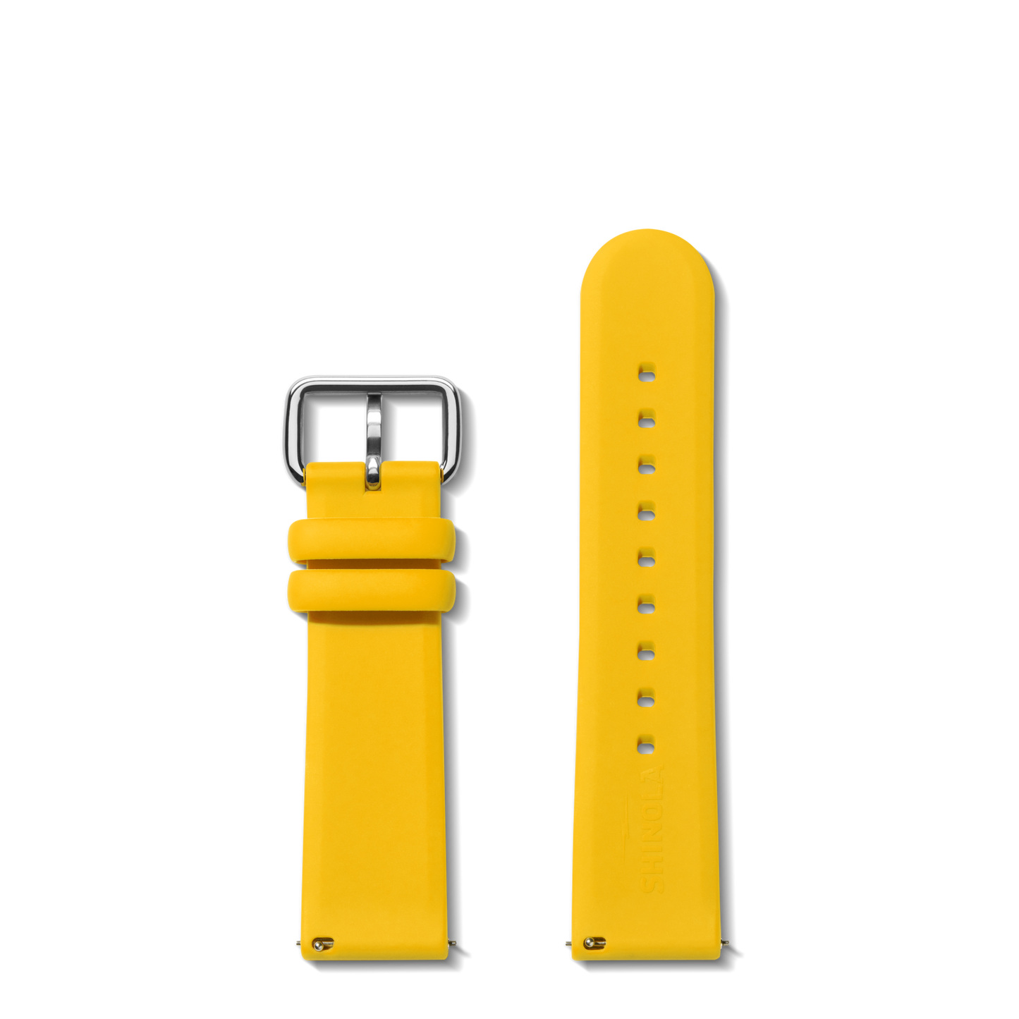 QR Strap: 22/20 Silicone, Sleek Loop, PoSS - Maize
