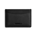 Leather 3 Pocket Card Case - Black