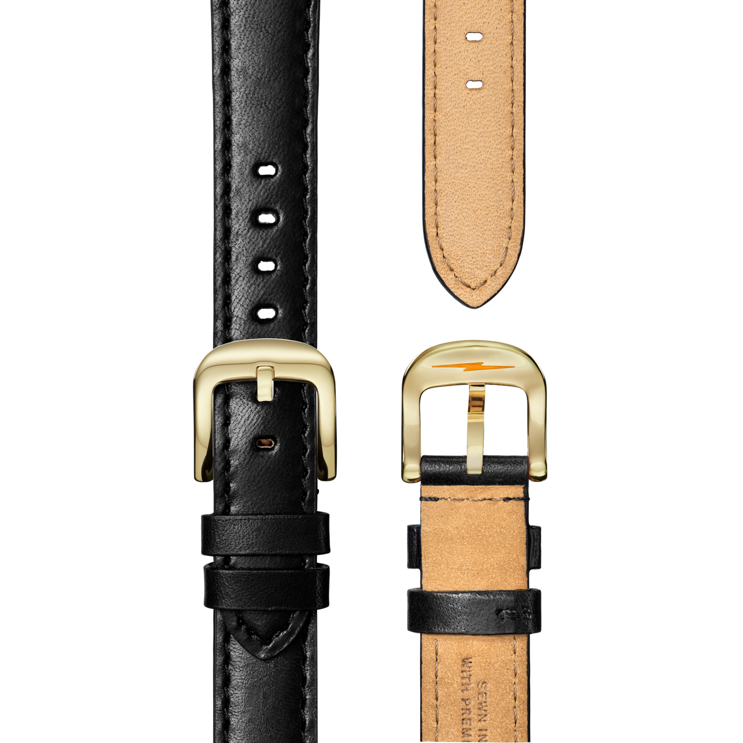 Runwell Watch - MOP Black Leather Strap
