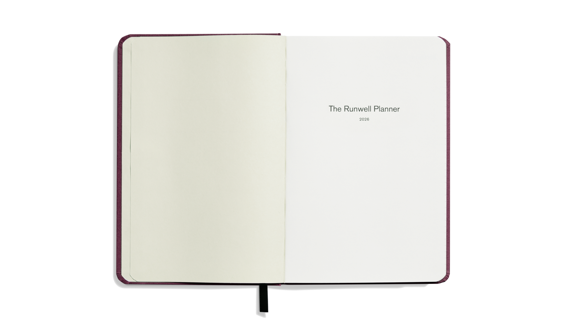 2026 12 Month Runwell Planner - Merlot