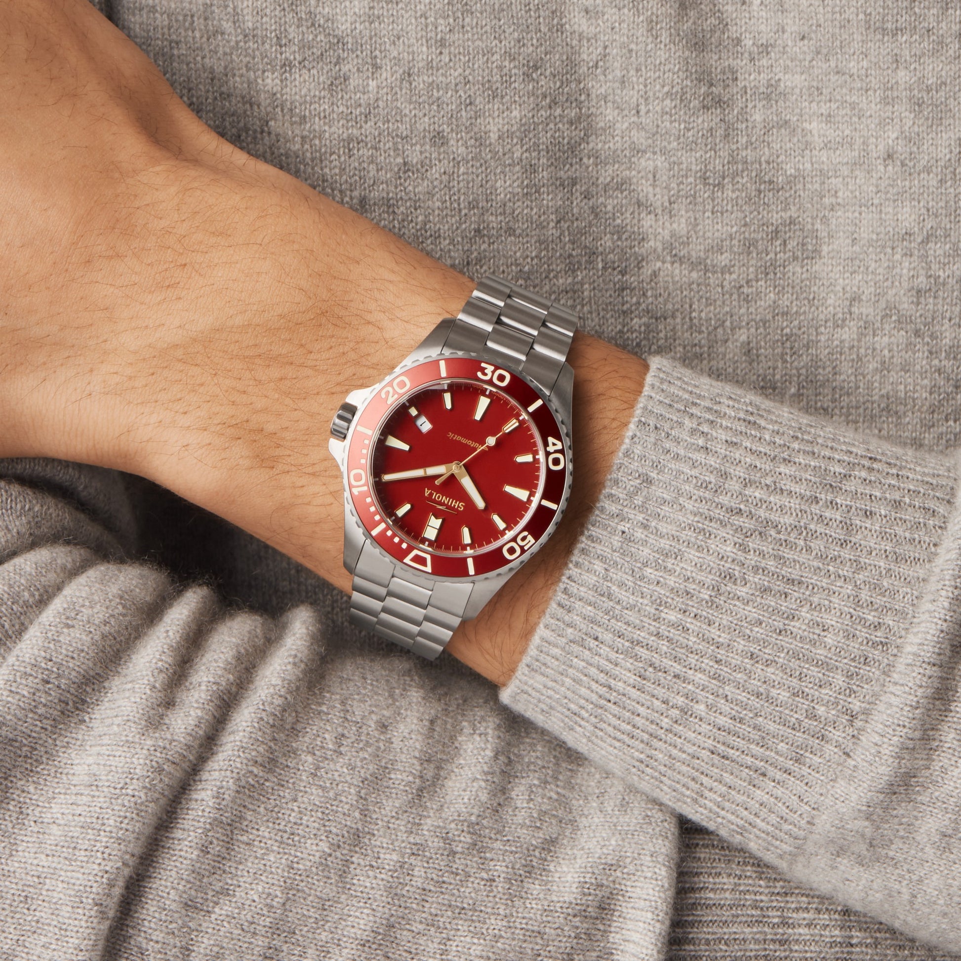 Lava Lake Monster Automatic Watch - Cardinal