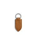 Leather Monogram Key Fob - Tan