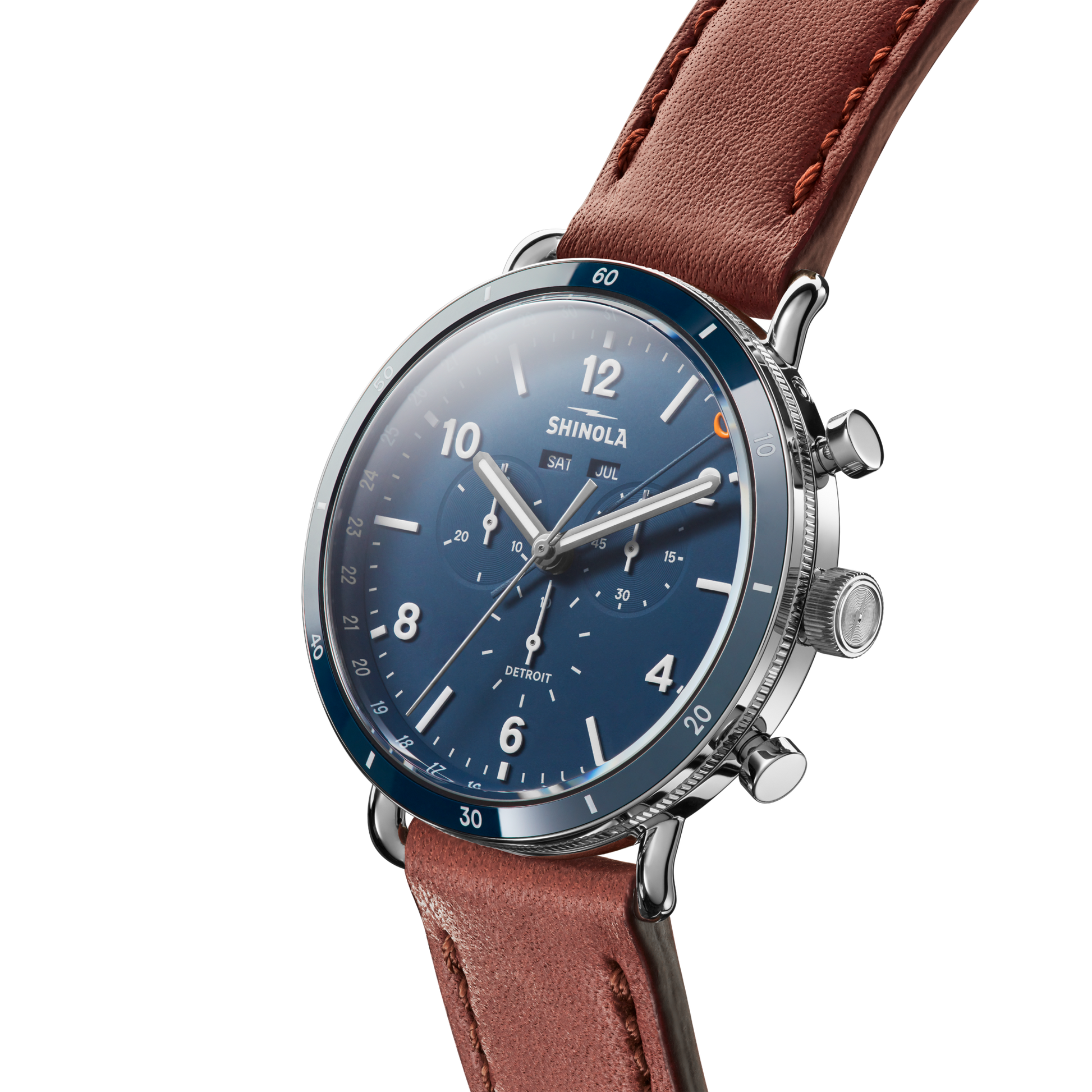 Canfield Sport Chronograph Watch - Midnight Blue