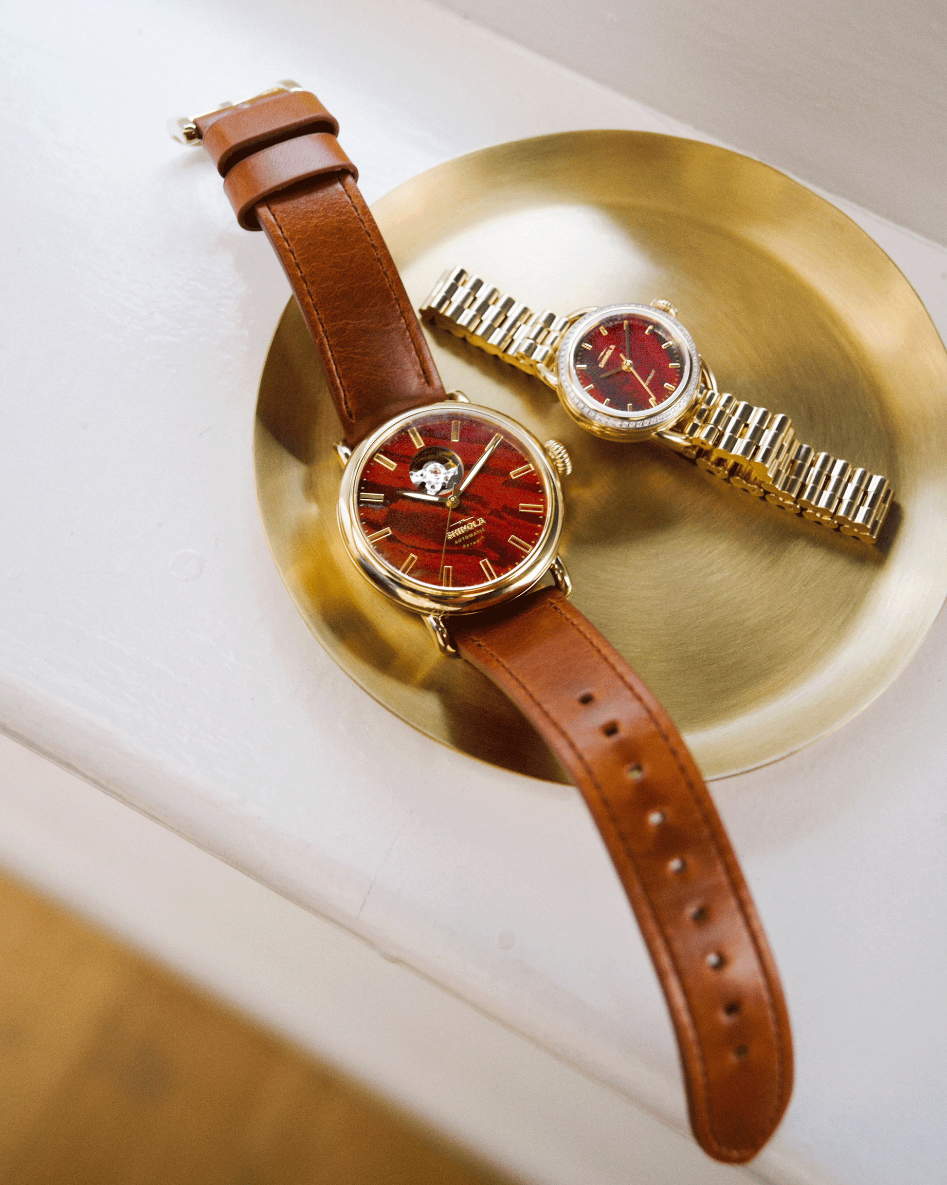 Gilda Radner Runabout Watch - Red Jasper