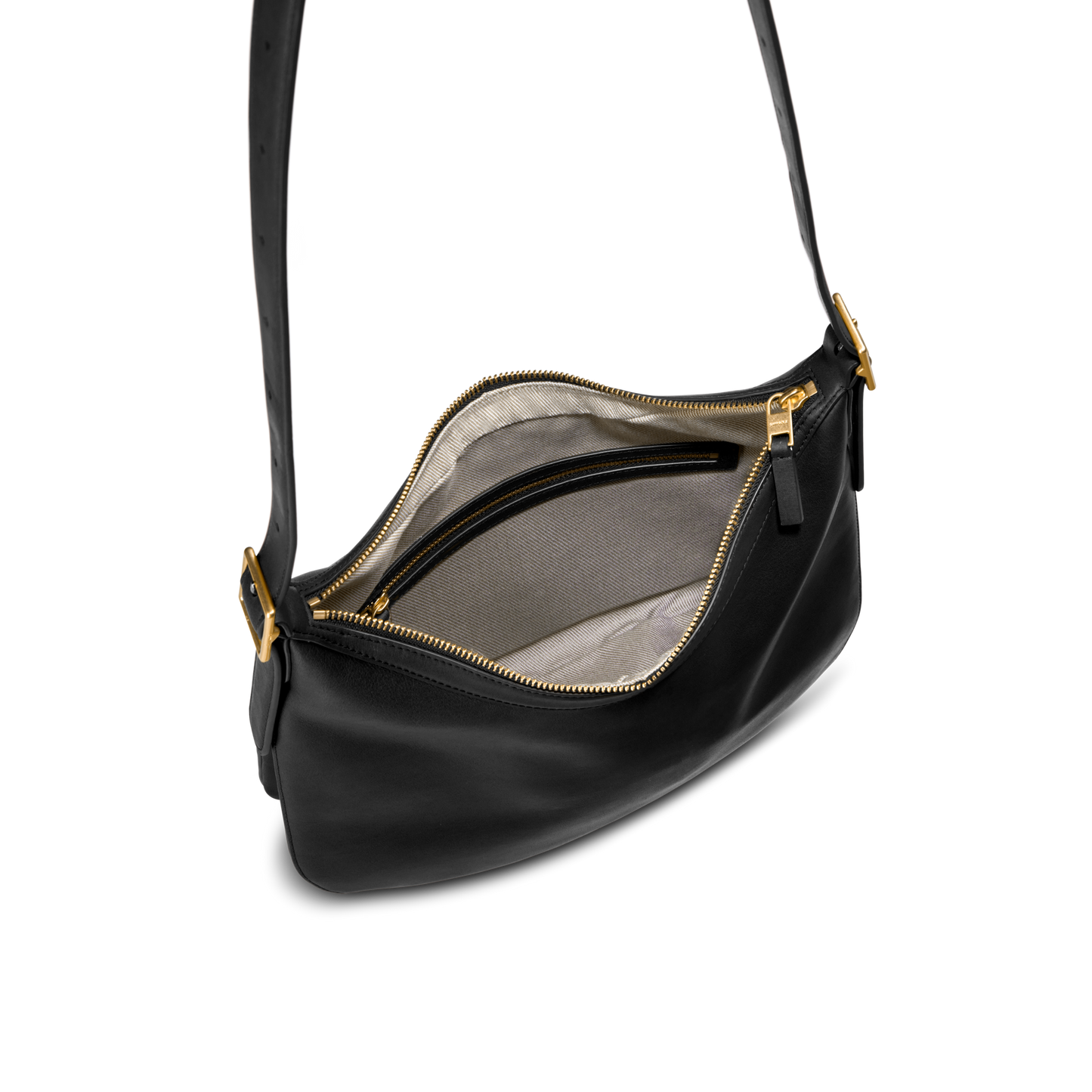 Medium Bixby Crossbody - Black
