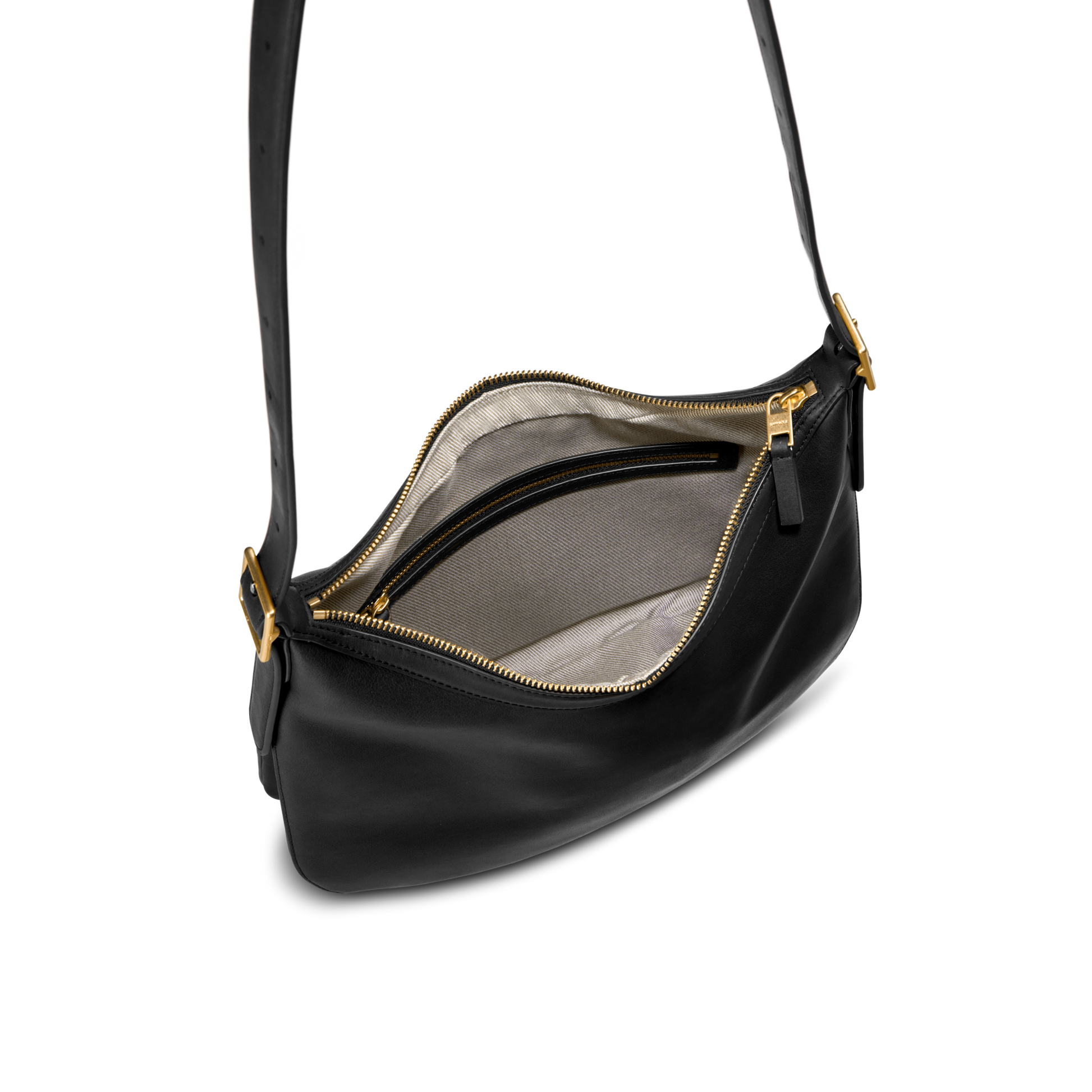 Medium Bixby Crossbody - Black