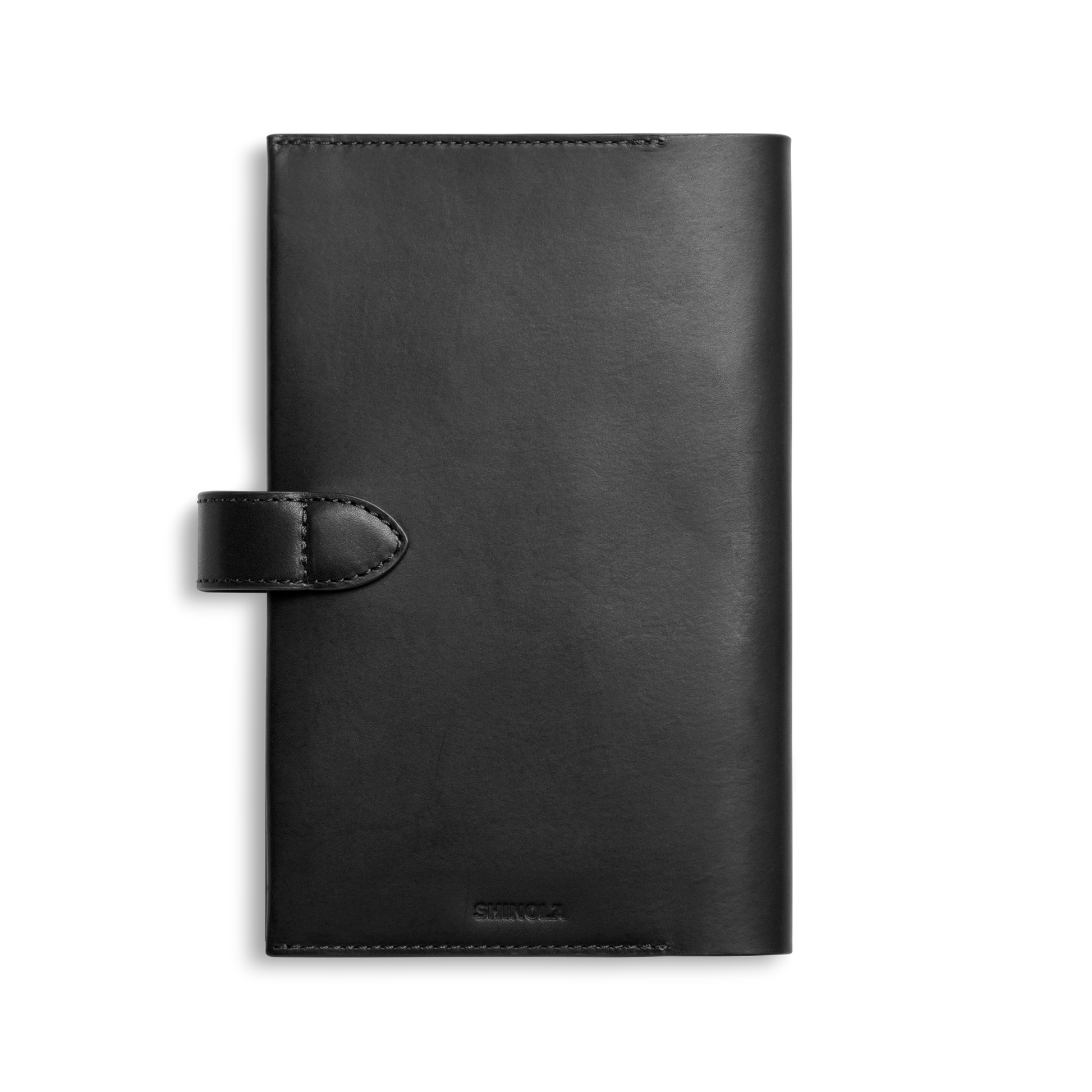 Medium Snap Journal Cover - Black Vachetta