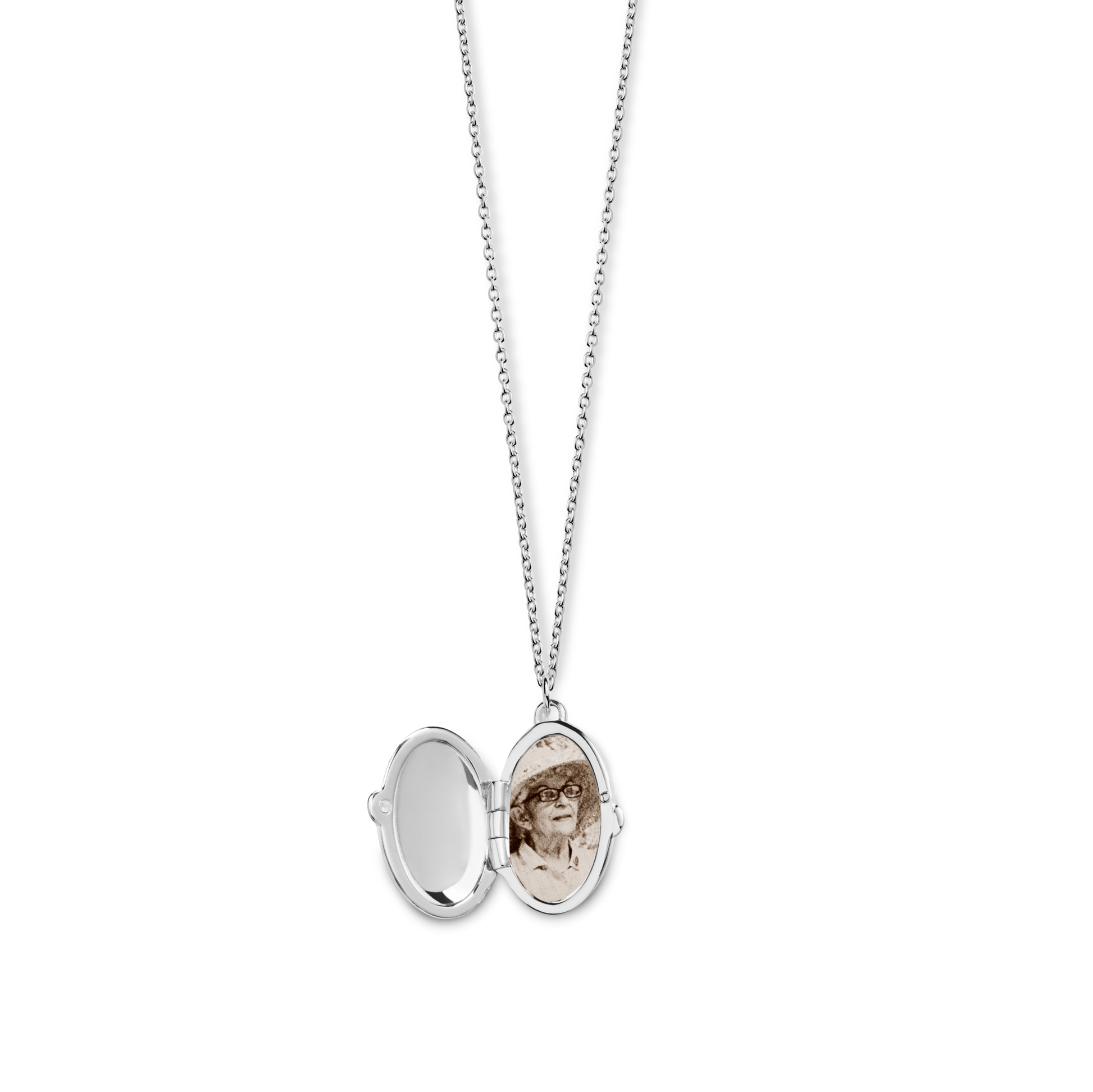 Heirloom Statement Locket Necklace - Sterling Silver