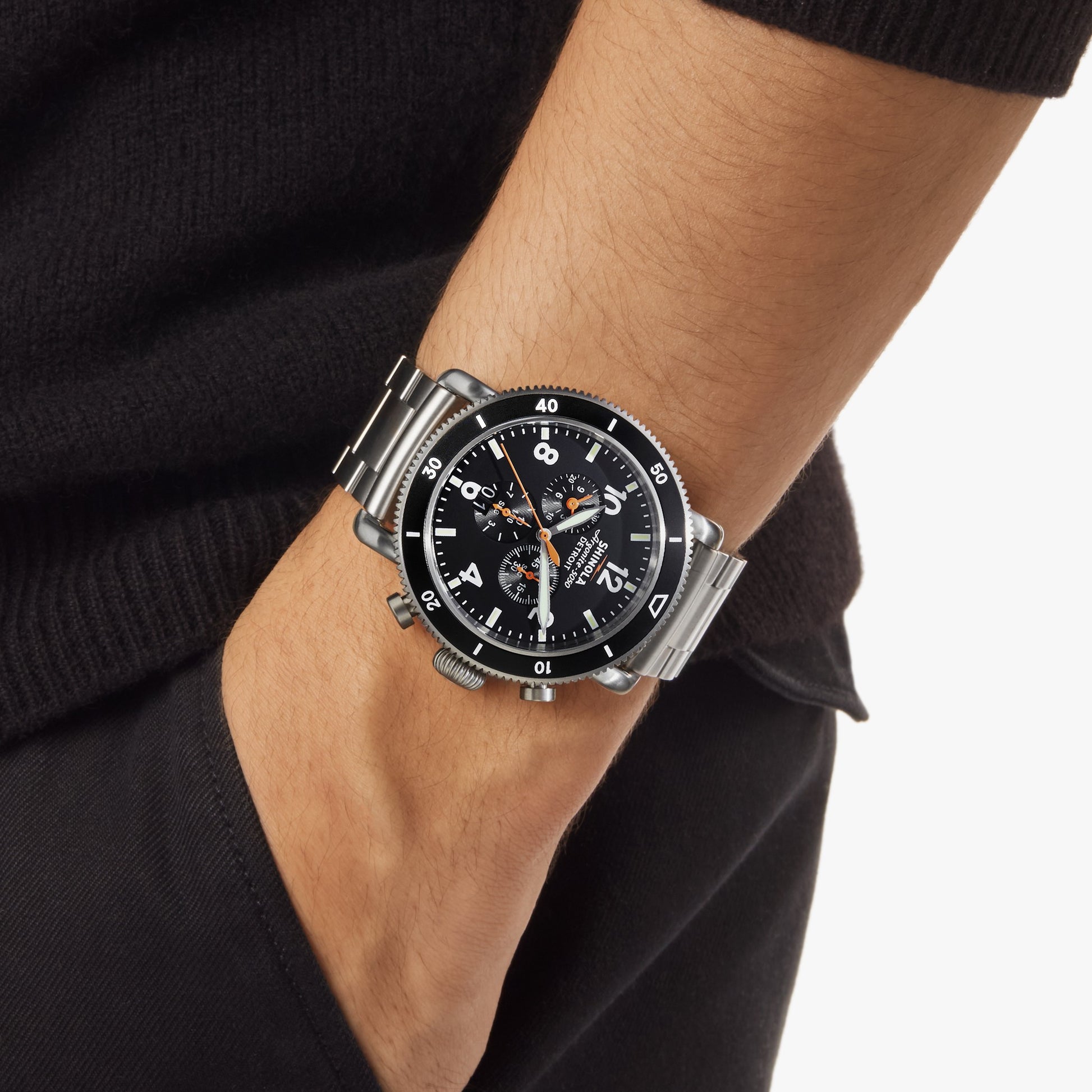 Runwell Black Blizzard Watch - Black