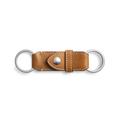 Leather Valet Key Fob - Tan