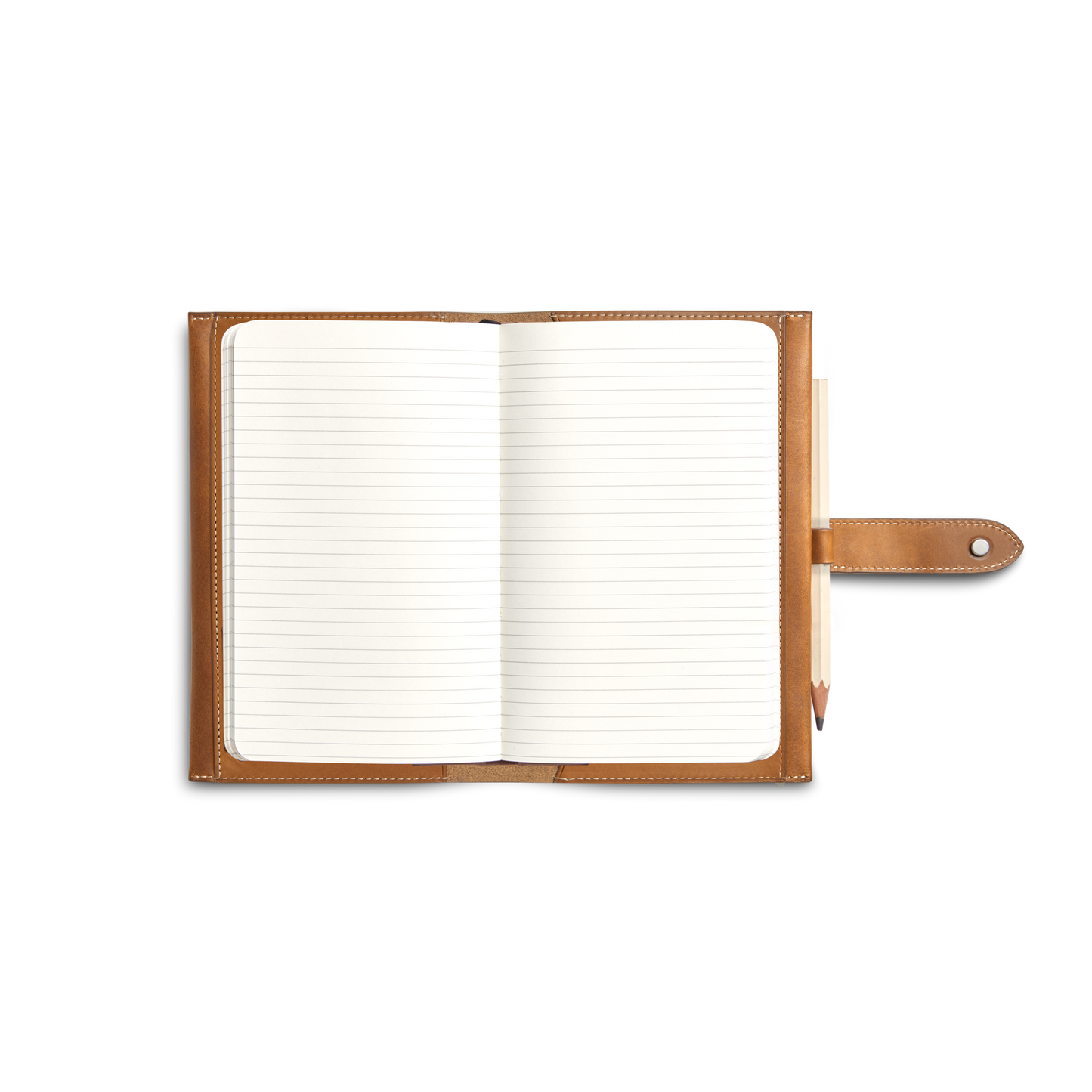 Medium Snap Journal Cover - Tan Vachetta