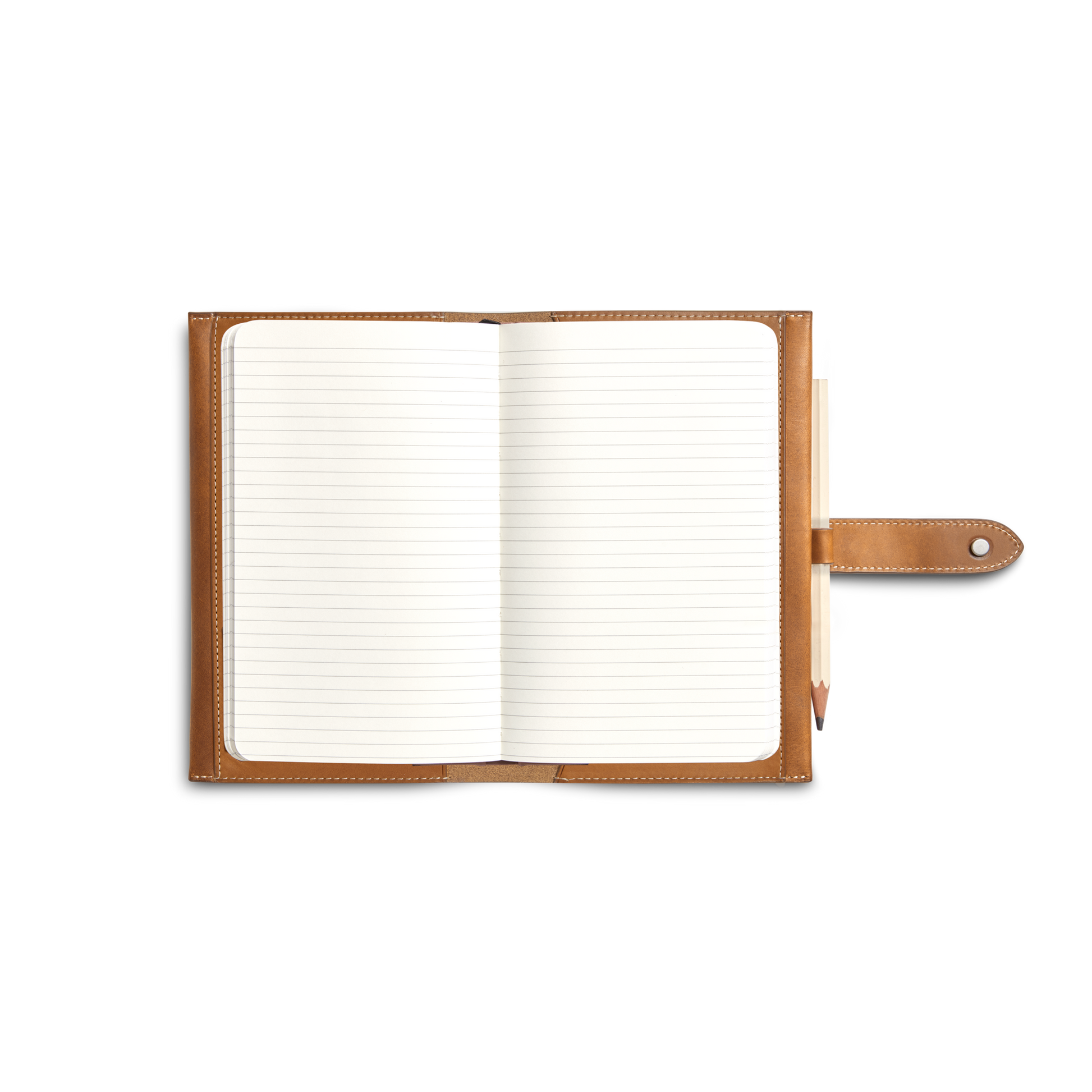 Medium Snap Journal Cover - Tan Vachetta