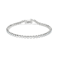 The Shinola 1.84 Carat 6.5" Diamond Tennis Bracelet in white gold features a single row of brilliant cut diamonds and a secure clasp, shown on a plain white background.