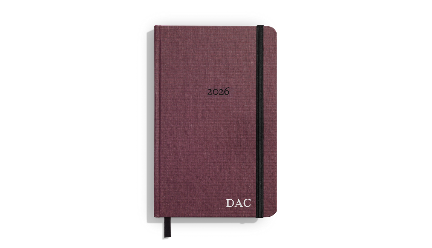 2026 12 Month Runwell Planner - Merlot