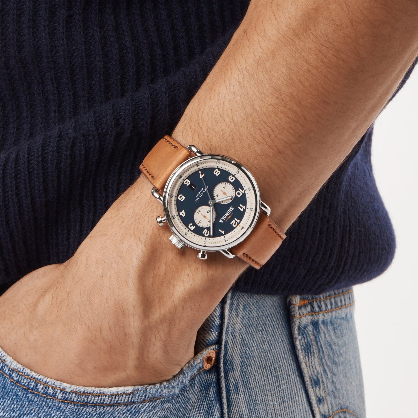Canfield C56 Chronograph Watch - Continental Blue