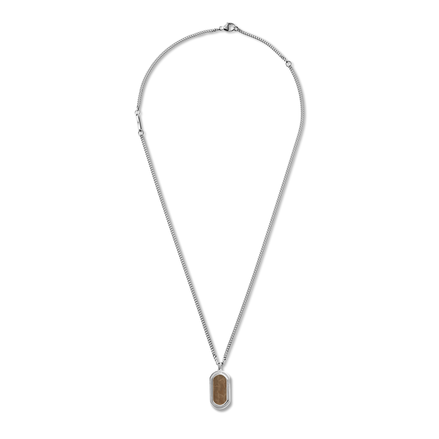 Large Petoskey Tag Necklace