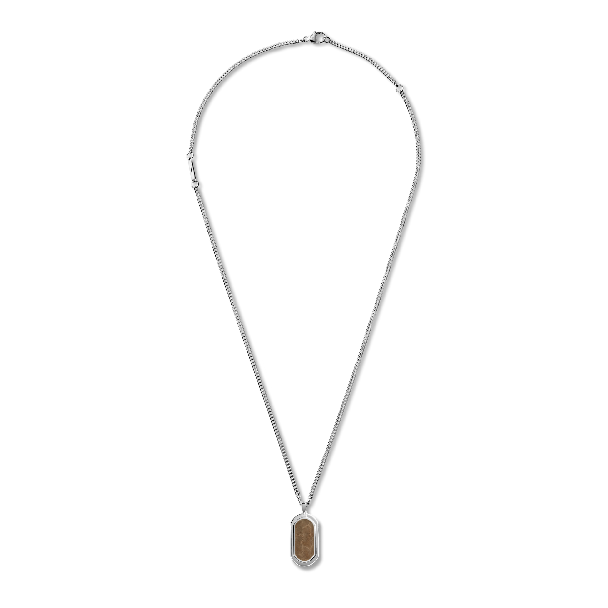 Large Petoskey Tag Necklace