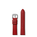 20mm Pop Red Leather Watch Strap - Pop Red
